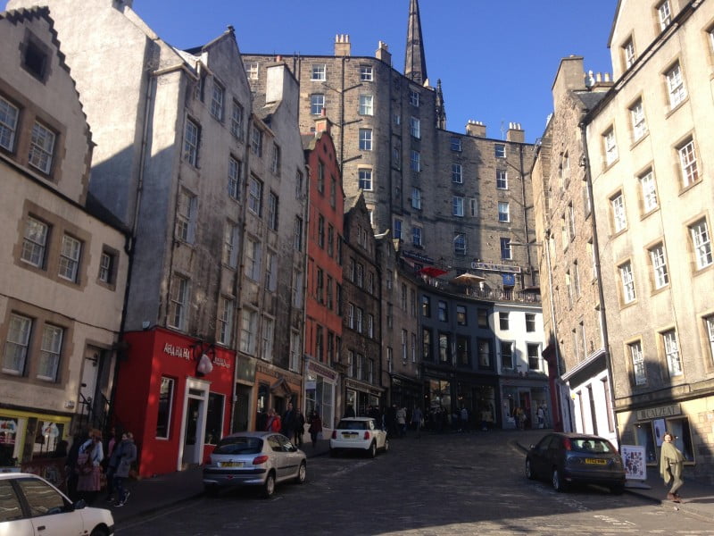 Street view in Edinburgh