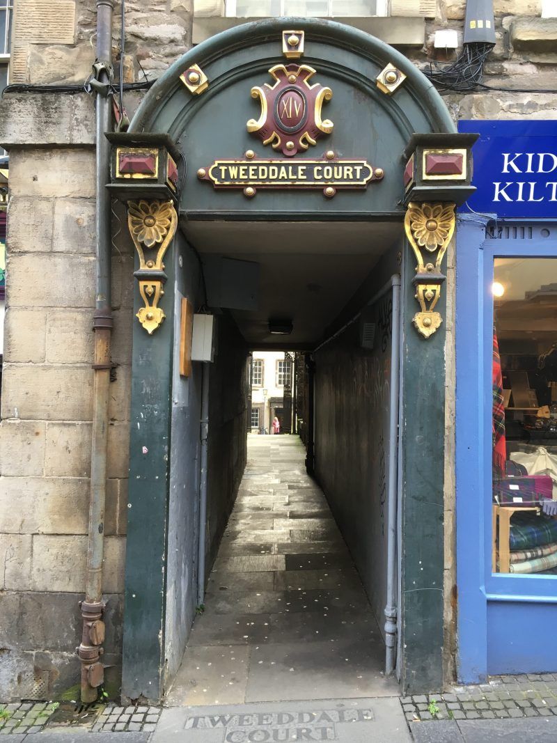 Entrance to Tweeddale Court, Royal Mile, Edinburgh