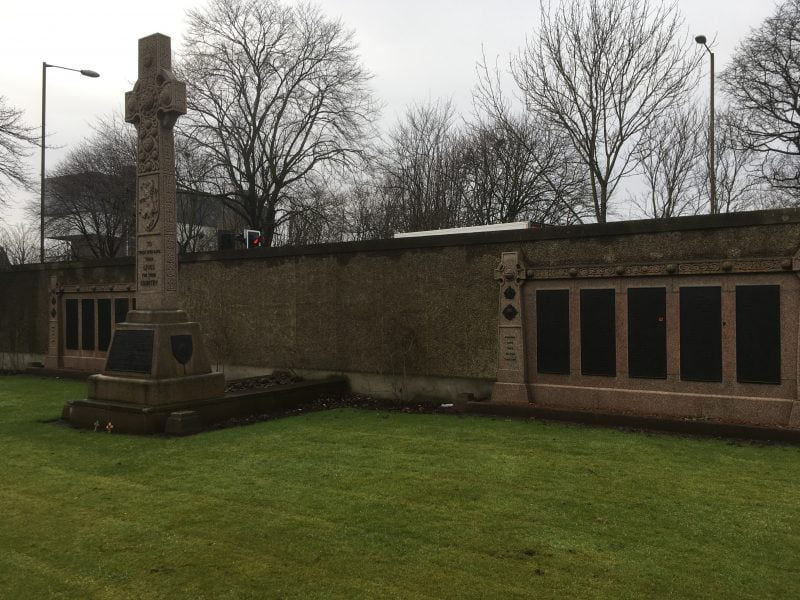 Memorial to the 1/7th (Leith) Battalion, Rosebank Cemetery