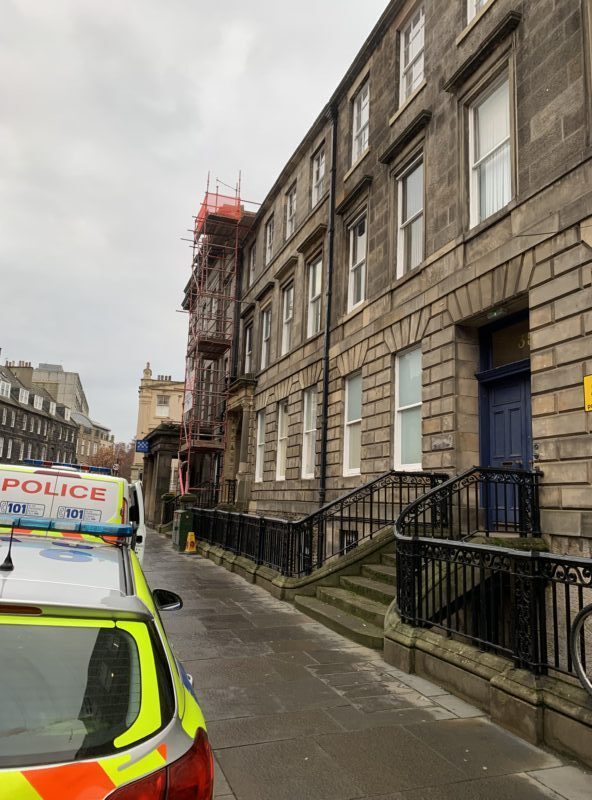 Three storied terrace addition to the Burgh Office in 1868